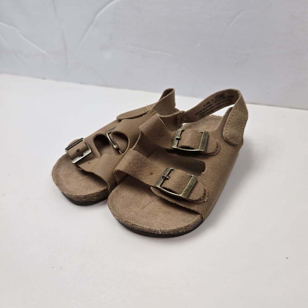 Old Navy Baby Tan Buckle Neutral Sandlas 6- 12 Months